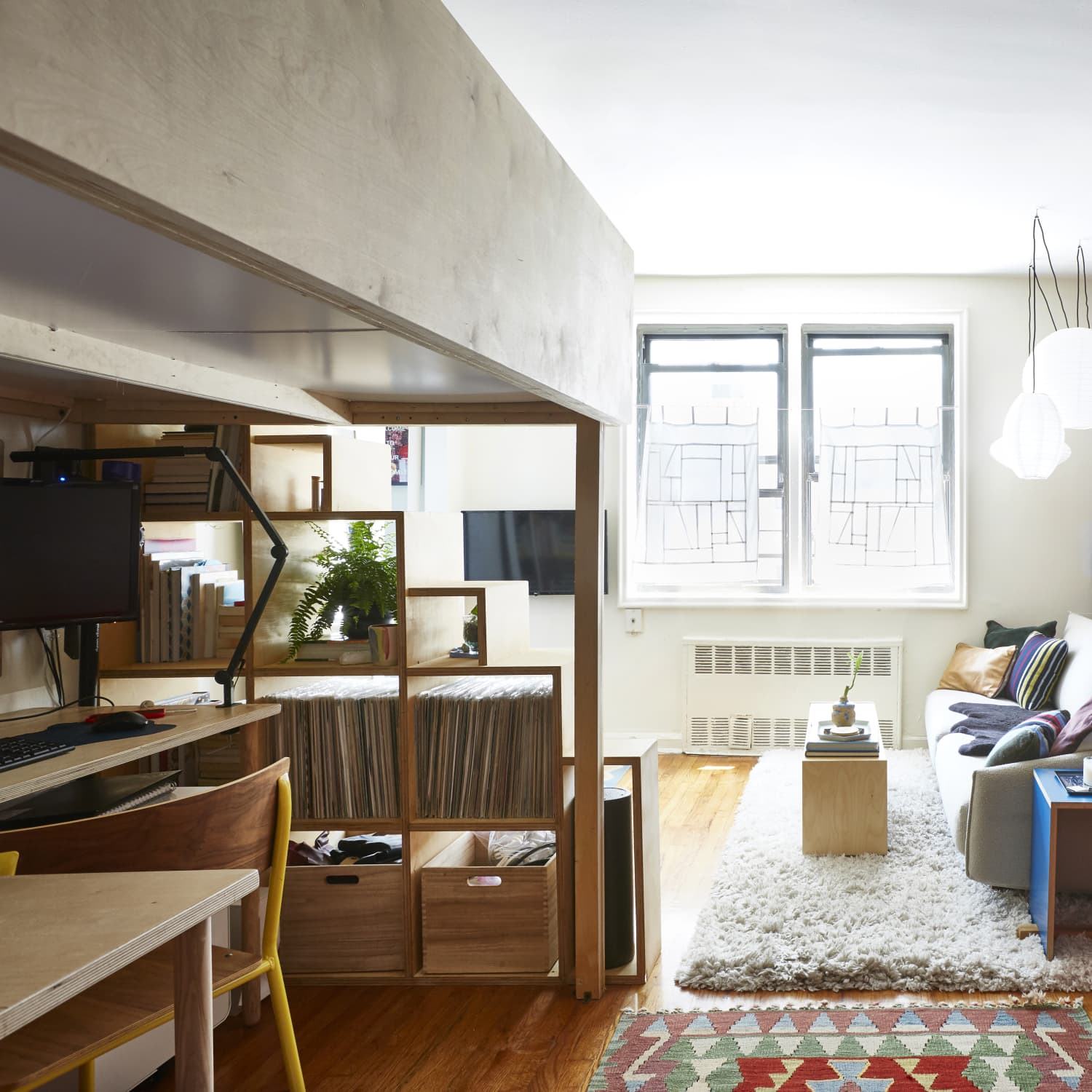 Renter Friendly DIY Budget 350-Square-Foot Brooklyn Studio